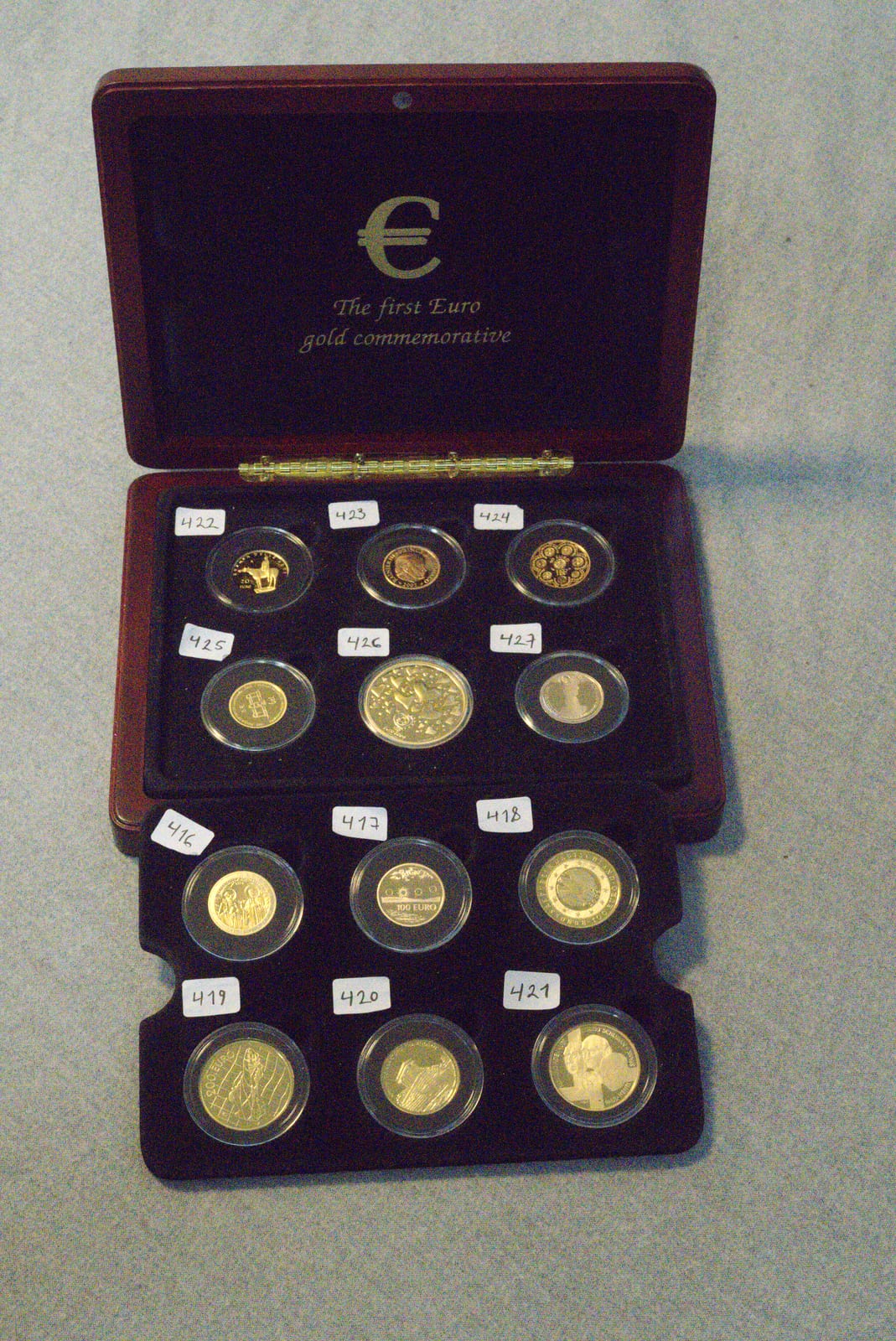 The First Euro gold commemorative