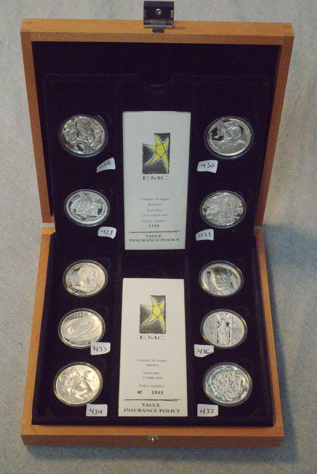 EMC 10 medaljesett ("Europa og oksen (Zeus)")