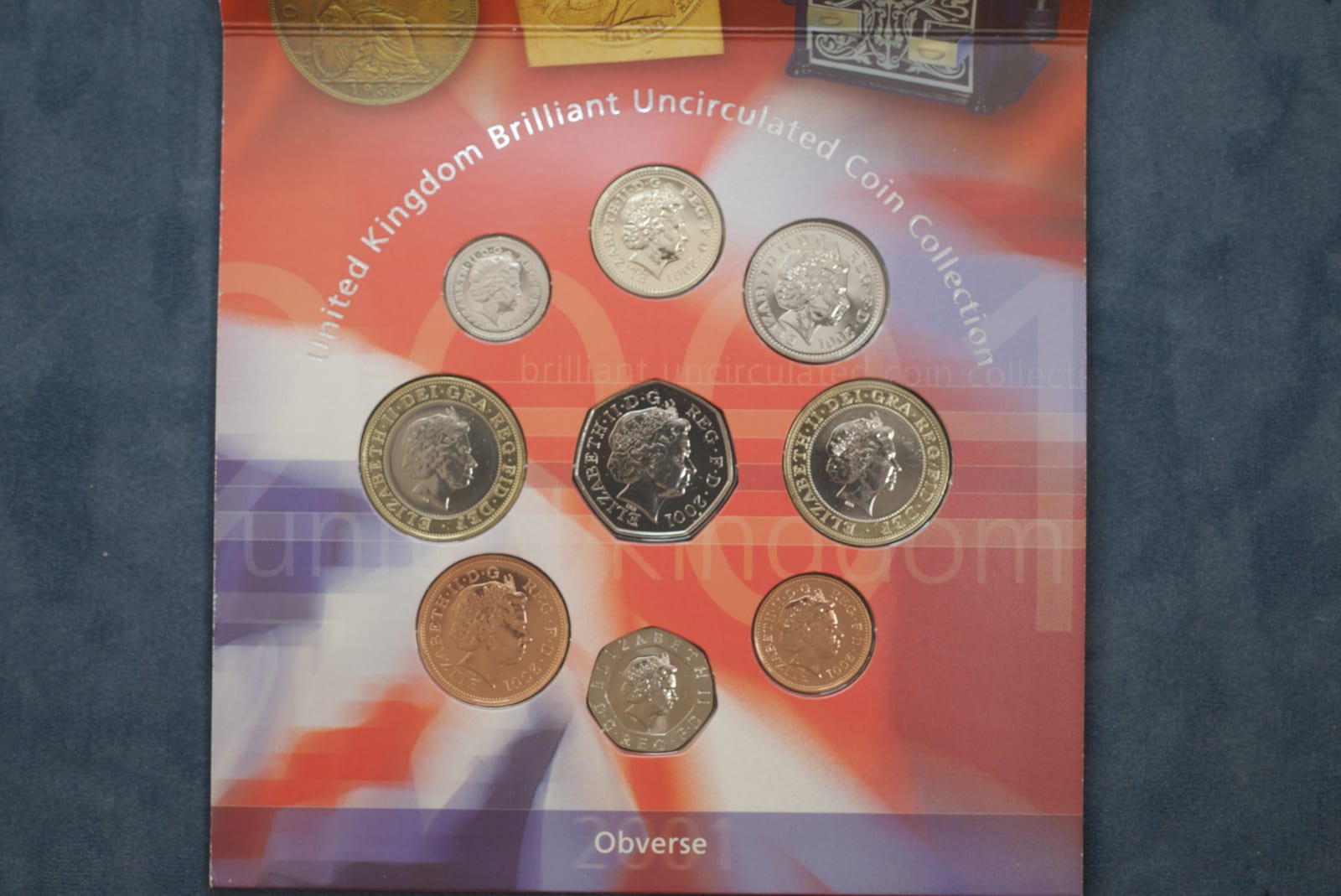 United Kingdom Brilliant Uncirculated Coin Collection 2001
