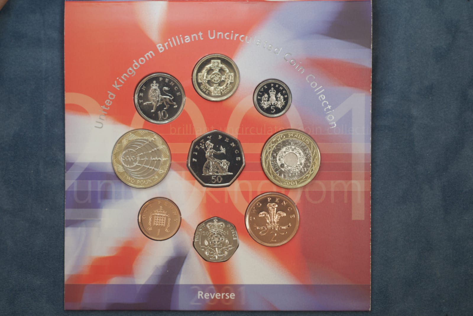 United Kingdom Brilliant Uncirculated Coin Collection 2001