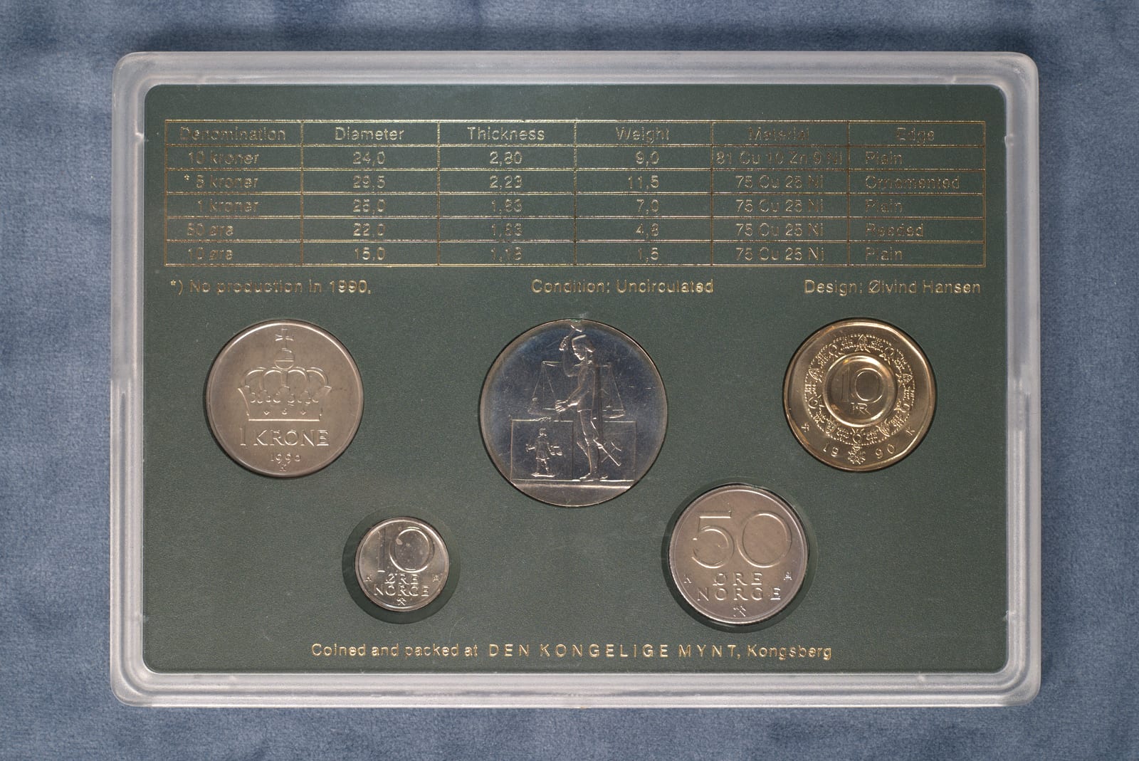 Coins of Norway 1990