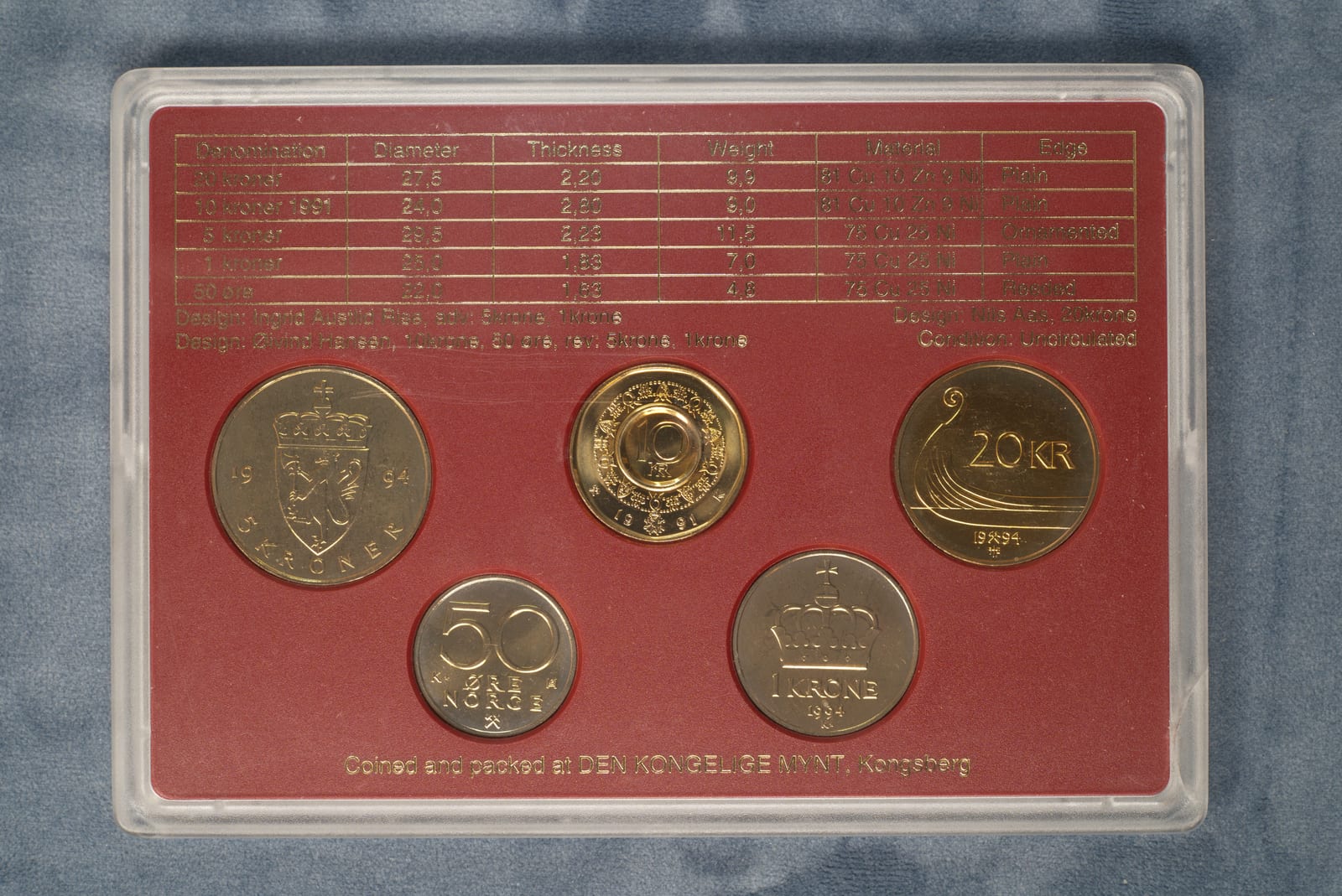Coins of Norway 1994 – eksemplar 1