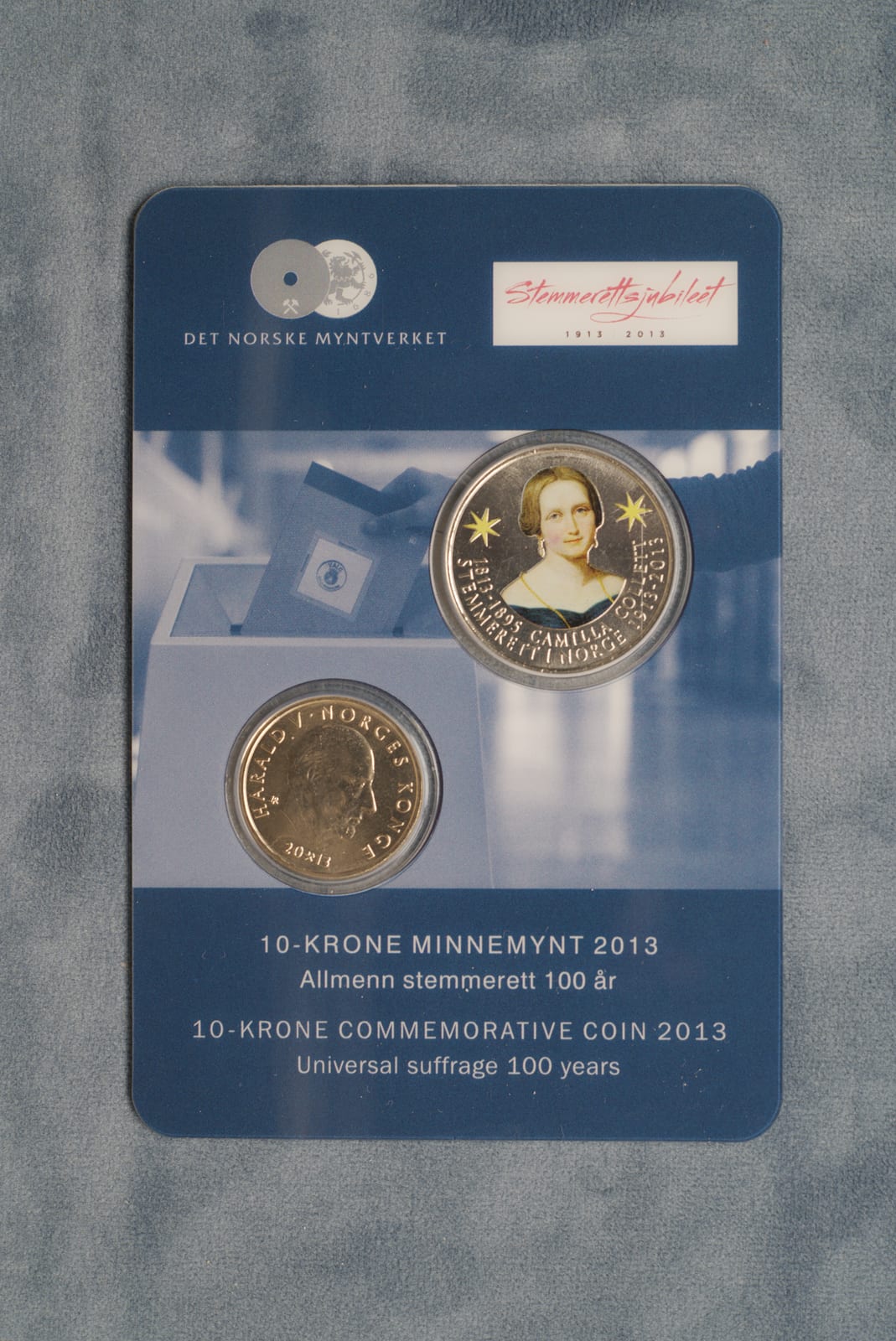 10-krone minnemynt 2013 – Allmenn stemmerett 100 år